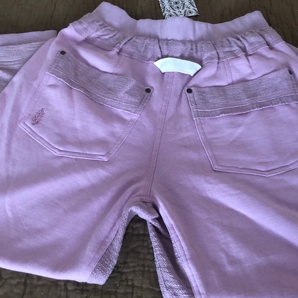 NWT*FREE PEOPLE JOGGER SWEATPANTS*"HEARTBEAT PANT “PARCHMENT PINK” XS*MSRP$219 - Picture 7 of 16